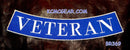 U.S. VETERAN Blue & Silver 10" Bottom Rocker Patch for Biker Vest - STURGIS MIDWEST INC.