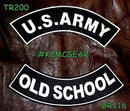 U.S.Army Old School Iron on 2 Patches Set Sew on for Vest Jacket - STURGIS MIDWEST INC.
