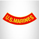 U.S.MARINES Yellow on Red with Boarder Bottom Rocker Patch for Vest - STURGIS MIDWEST INC.