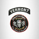 VERMONT Defend Your Rights the 2nd Amendment 2 Patches Set for Vest Jacket - STURGIS MIDWEST INC.