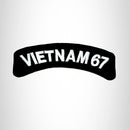 Vietnam 67 Vet American Veterans Small Military Rocker Patch - STURGIS MIDWEST INC.