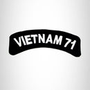 Vietnam 71 American Veterans Small Military Rocker Patch - STURGIS MIDWEST INC.
