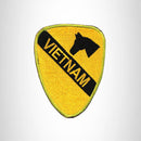 VIETNAM IN BADGE SHAPE Iron on Small Patch for Biker Vest SB898 - STURGIS MIDWEST INC.