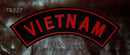 VIETNAM Red on Black Patch for Motorcycle Jacket Vest - STURGIS MIDWEST INC.