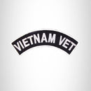 VIETNAM VET White on Black Top Rocker Patch for Motorcycle Jacket Vest - STURGIS MIDWEST INC.