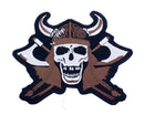 VIKING SKULL Battle Axes Center Patch for Vest Jacket CP154 - STURGIS MIDWEST INC.