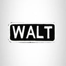 Walt White on Black Iron on Name Tag Patch for Biker Vest NB193 - STURGIS MIDWEST INC.