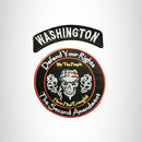 WASHINGTON Defend Your Rights the 2nd Amendment 2 Patches Set for Vest Jacket - STURGIS MIDWEST INC.