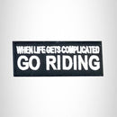 When Life Get Complicated Small Patch Iron on for Vest Jacket SB507 - STURGIS MIDWEST INC.